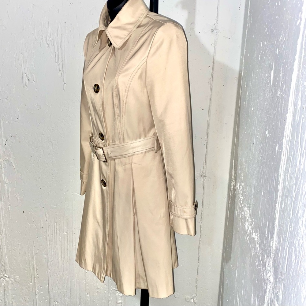 Laundry by Shelli Segal Skirted Trench Coat Size Small - Picture 6 of 15